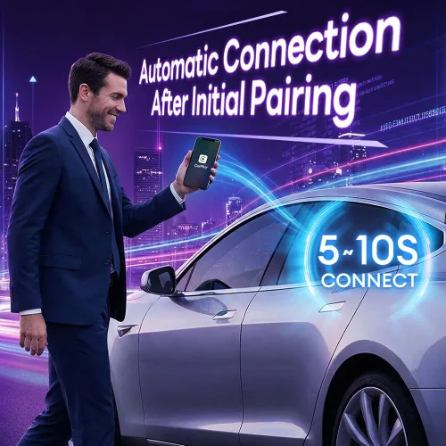 Vista 9 de CarlinKit 5.0 Adaptador inalámbrico CarPlay para Android Auto 2AIR 5GHz WiFi Wired to Wireless Plug-and-Play Auto Connect for OEM Wired