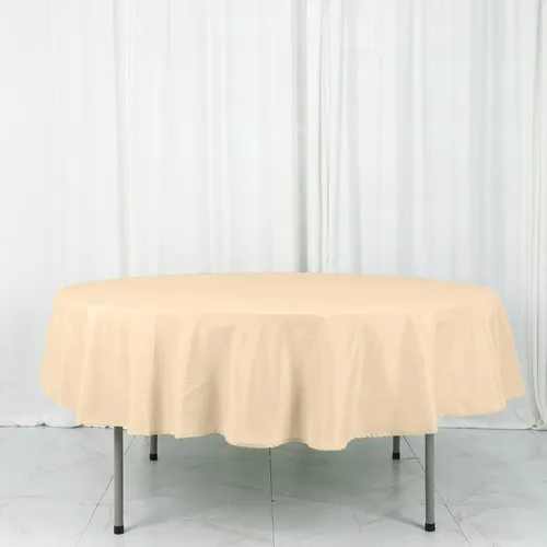 Vista 189 de Efavormart - Mantel cuadrado de lino de poliéster sin costuras, 54 x 54 pulgadas, color beige, para banquetes de boda, fiesta, restaurante