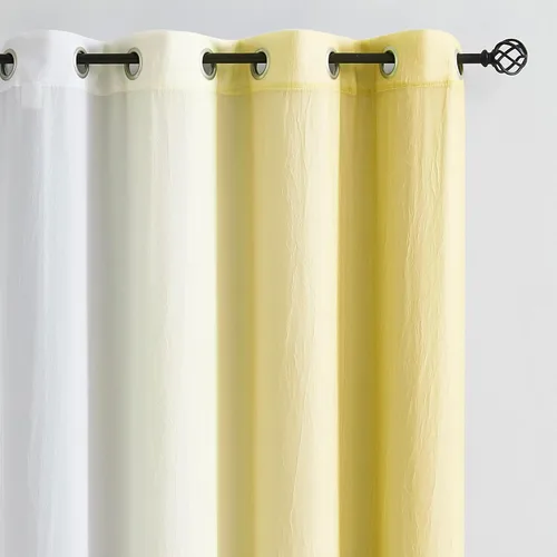 Vista 5 de Cortinas opacas blancas para ventana de habitación de niños, 95 pulgadas de largo, mezcla y combinación, paneles de cortina de doble capa
