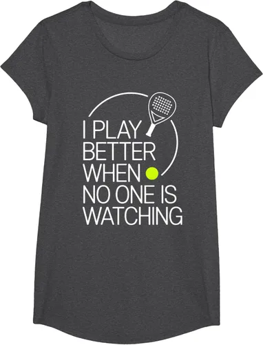 Vista 81 de Camiseta de tenis de pádel I Play Better When No One is Watching