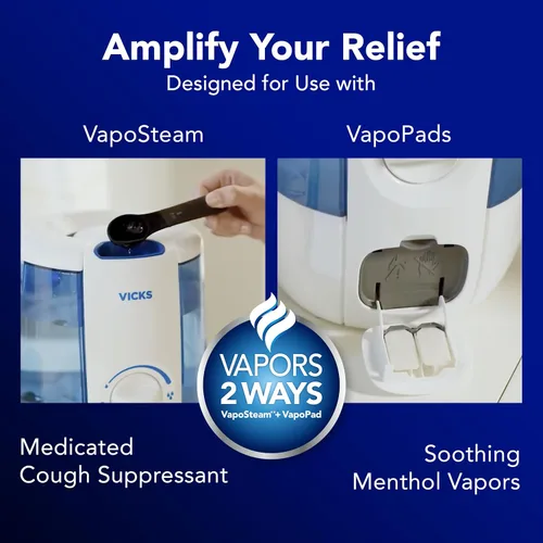 Vista 3 de Vicks CoolRelief - Humidificador de niebla fría, vaporizador de habitación pequeña a mediana para bebés, niños, adultos, 1.2 galones