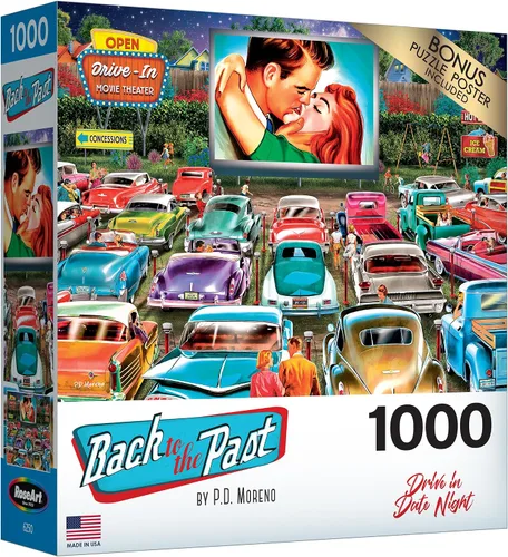 Vista 8 de RoseArt - Back to the Past - Backyard BBQ - Rompecabezas de 1000 piezas para adultos