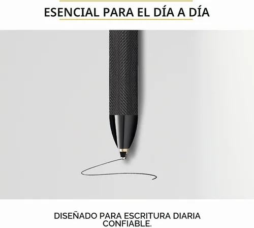 Vista 5 de Cross Recambio de mini bolígrafo, punta media, paquete de 2, tinta negra Replacement Pen Refill for Consistent Ink Flow, Smear-Resistant