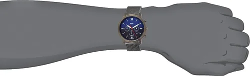 Vista 4 de Fossil Hombres de Ionic placa mediana Esfera Azul Reloj cronógrafo talla única Negro