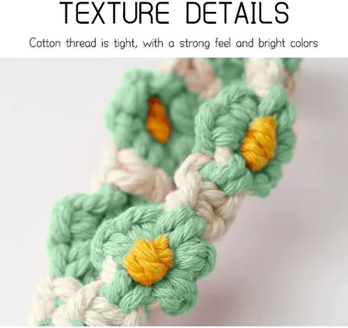 Vista 3 de WALXINK Handmade Wristlet Keychain for Women with Key Ring Macrame Lanyards for Keys Sturdy Keychain for Car Keys