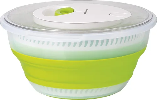 Vista 3 de Emsa Plegable Ensalada Spinner "Basic" 135.26 fl. oz., Verde Translúcido