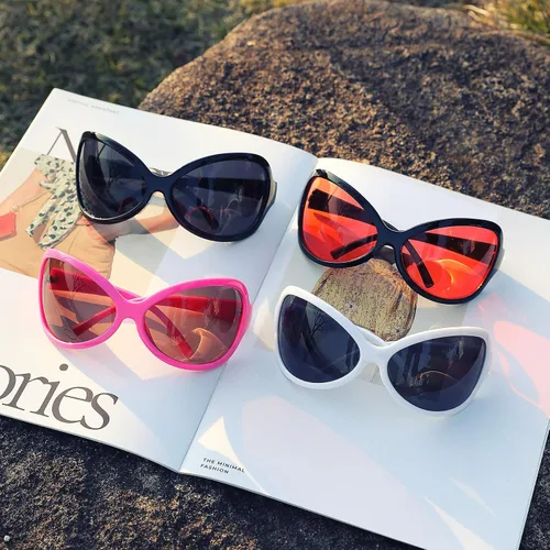 Vista 6 de Pro Acme Gafas de sol envolventes de gran tamaño, ovaladas, a la moda, con protección Y2K, para mujeres y hombres, futuristas, grandes damas