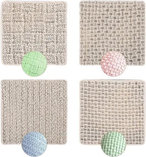 Vista 3 de Luxshiny Molde de tarta para decoración de galletas, pastel de galletas, macramé, decoración de frontera de pasteles, moldes de impresión