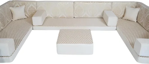 Vista 6 de arabicsofa Sofá de Majlis Árabe – Asientos de Piso Modulares Hechos a Mano
