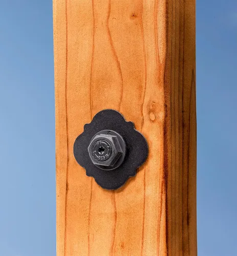 Vista 4 de Simpson Strong-Tie APDMW56 Outdoor Accents Mission Collection ZMAX, arandela decorativa con recubrimiento de polvo negro (paquete de 24)