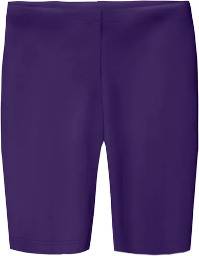 Vista 10 de Pantalones cortos largos de algodón para niñas, hechos en Estados Unidos, para jugar en la escuela y deportes Negro