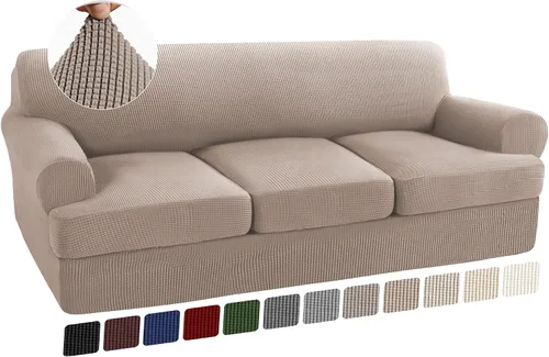 Vista 28 de Turquoize Funda para sillón con cojín en forma de T para sala de estar, funda elástica para sofá, funda suave para sillón, fundas de muebles