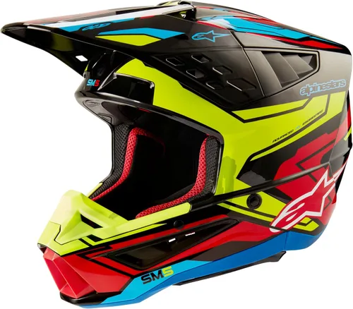 Vista 5 de Casco Alpinestars SM5 Sólido, Protección Ligera para Pilotos de MX