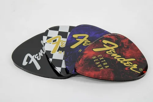 Vista 4 de Fender - Posavasos con forma de púa de guitarra (juego de 4)