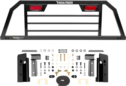 Vista 14 de RealTruck BACKRACK - Marco de estante de media lamas + kit de herramientas para uso con caja de herramientas de 21 pulgadas, combo Negro, sin