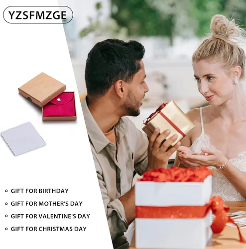 Vista 6 de Juego de joyas de piedra lunar de ópalo, collar y aretes de plata de ley 925 para mujer, piedra lunar de ópalo, regalos para orejas sensibles