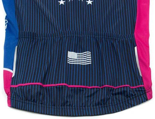 Vista 6 de Lo.gas Camiseta de ciclismo de EE. UU. para hombre, manga corta, para ciclismo, con bandera estadounidense, ropa de bicicleta de carretera