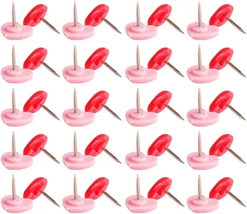Vista 8 de MAGICLULU Map Tacks Push Pins 100pcs Heart Shape Reusable Desk Accessories Bulletin Board Pushpin Set