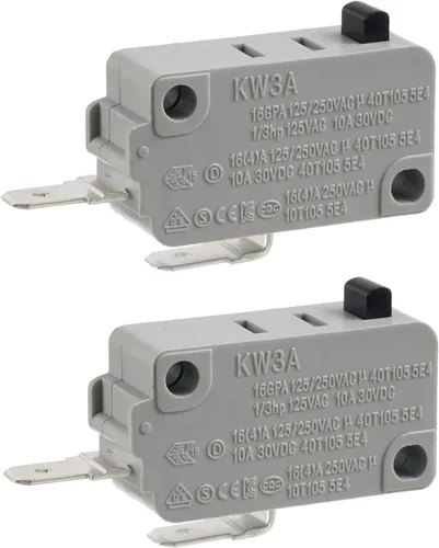 Vista 8 de BOJACK Interruptor de puerta de horno microondas KW3A 16A 125/250 V Interloc de puerta (paquete de 2 interruptores normalmente cerrados)