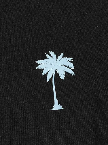 Vista 48 de GORGLITTER Conjunto de 2 piezas de camiseta gráfica de manga corta para hombre, estampado hawaiano con cordón y pantalones cortos