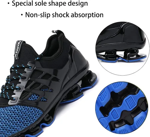 Vista 3 de SKDOIUL - Tenis deportivos para hombre, transpirables, de malla, modernos, para correr en senderos