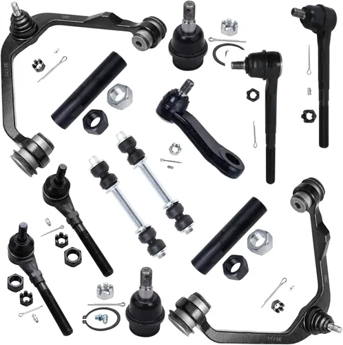 Vista 94 de Detroit Axle - Kit de extremo de 12 piezas para Ford Explorer Mercury Mountaineer 1998-2001 1999 2000, 2 brazos de control delanteros superiores