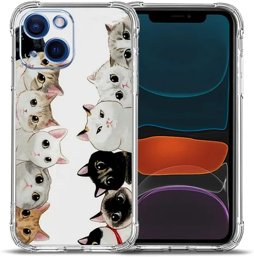 Vista 44 de Funda para iPhone 12, diseño de mariposas azules, rosas, protección contra caídas, a prueba de golpes, TPU de cuerpo completo, resistente a