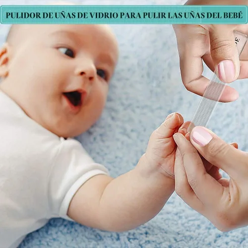 Vista 6 de DRMODE Lima de uñas de cristal, 2 unidades de brillo de uñas de cristal