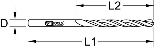 Vista 2 de HSS-R - Broca helicoidal (10 unidades, 0.280 in)