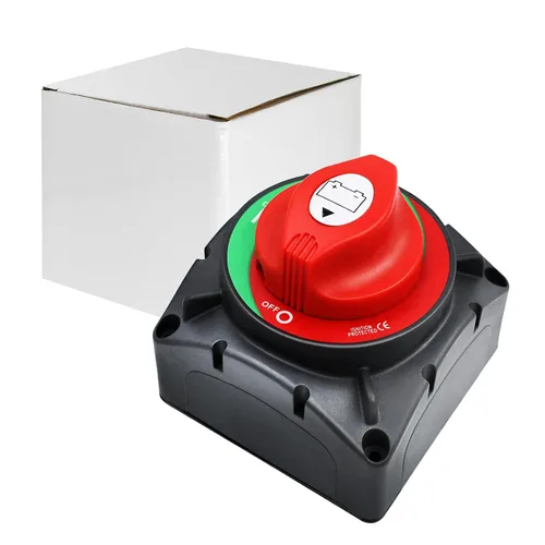 Vista 9 de Interruptor de batería de 1-2-2-ambos apagados, 12-48V 200A de alta corriente impermeable desconecta interruptores maestros de corte para automóvil