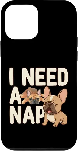 Vista 16 de I Need a Nap Funny French Bulldog Mom Life Tired Parent Case for iPhone 16