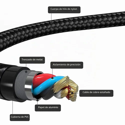 Vista 6 de Cable de carga para iPhone de 6 pulgadas, cable Lightning corto de 0.5 pies para iPhone 14 13