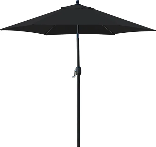 Vista 20 de Sunnyglade Sombrilla de Patio de 7.5 Pies para Exteriores, Sombrilla de Mesa de Mercado con Botón de Presión de Inclinación/Manivela, 6 Varillas
