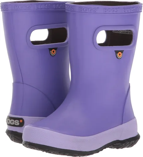 Vista 14 de BOGS Botas de lluvia de goma impermeables para niños y niñas Negro