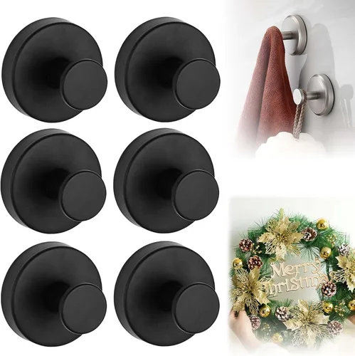Vista 7 de Ganchos de ventosa para coronas en vidrio, ganchos de ducha mejorados sin taladro para ducha, gancho de ventosa de acero inoxidable impermeable