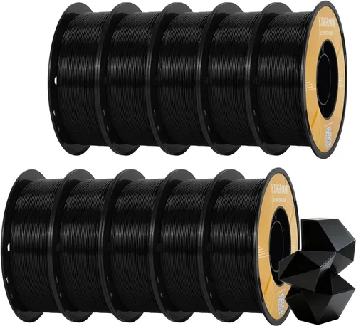 Vista 42 de Kingroon Paquete de filamento PLA de alta velocidad para impresora 3D de 1.75 mm, filamento rápido para impresora 3D para impresión hiper rápida