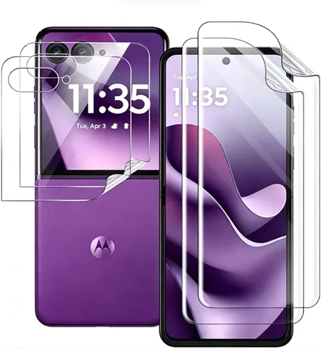 Vista 12 de Paquete de 2 protectores de pantalla para Google Pixel 10 Pro Fold, protector de pantalla de TPU flexible irrompible de alta sensibilidad
