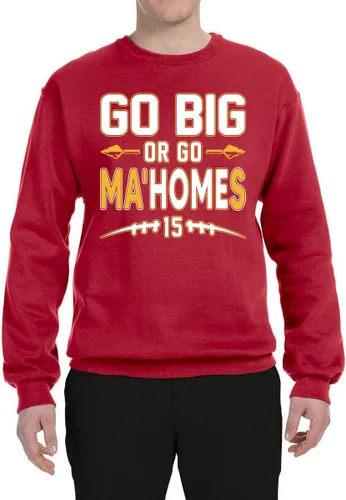 Vista 3 de Wild Bobby Kansas City Fan KC Fantasy Football Sports Sudadera unisex con cuello redondo