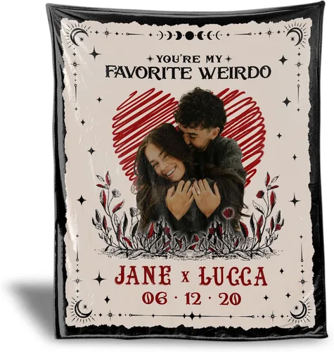 Vista 7 de Manta Personalizada de Fotos y Mensajes Collage Manta Throw - Perfecta para el Día de San Valentín para Ella, Él, Amigos - Foto Personalizada
