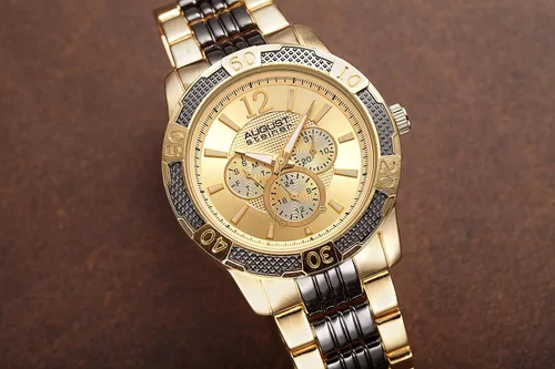 Vista 7 de August Steiner AS8058 - Reloj multifunción para hombre, 3 subesferas día, fecha y GMT