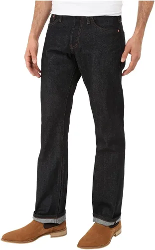 Vista 2 de The Unbranded Brand UB301 - Pantalón de corte recto para hombre en Indigo Selvedge