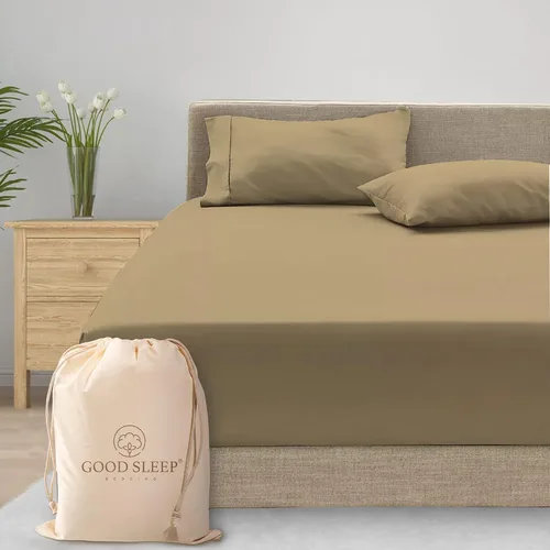 Vista 22 de Good Sleep Bedding Sábanas ajustables Twin XL - Sábanas Twin XL extra largas de 800 TC para dormitorio, sábana ajustada 100% algodón egipcio Twin