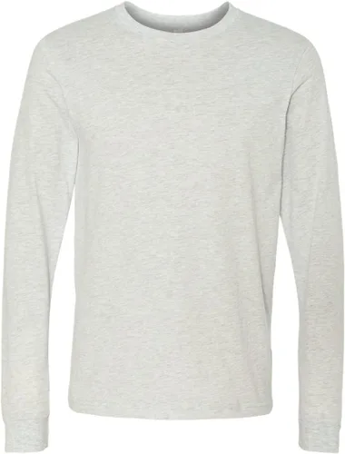 Vista 82 de Canvas Filmore 3501 - Camiseta de 4.2 onzas para hombre manga larga (1) Ceniza + (1) Jaspeado atlético
