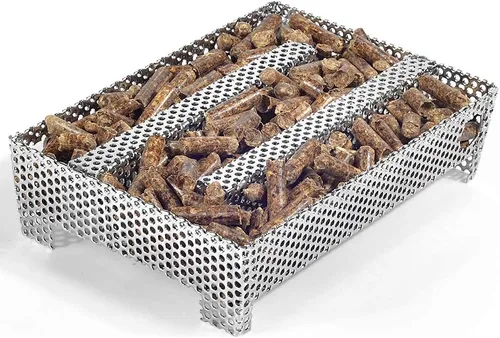 Vista 7 de Bandeja de ahumador de pellets de 5 x 8 pulgadas, 12 horas de humo, caja de ahumador para asar a gas, generador de ahumador frío para barbacoa, como