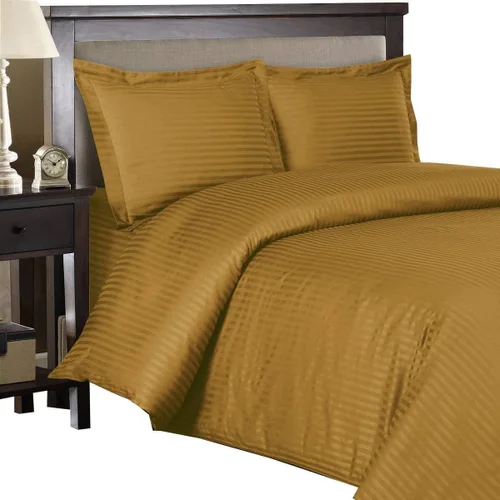 Vista 13 de Royal Hotel Bedding Fundas de edredón a rayas, 100% algodón, suave y transpirable, 300 hilos, juego de funda de edredón de 3 piezas con cierre