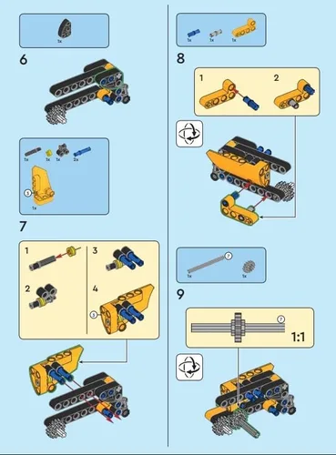 Vista 4 de LEGO Technic Mini Set: Cosechadora Micro Set (80 piezas) A partir de 7 años