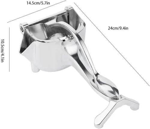 Vista 4 de Exprimidor de cítricos de mano, Exprimidor de frutas de aleación de aluminio Exprimidor de limón Barra de exprimidor de limón Exprimidor de mano