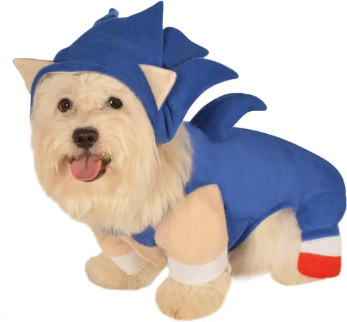 Vista 4 de Sonic The Hedgehog: Disfraz de mascota para perros o gatos por Rubies, grande
