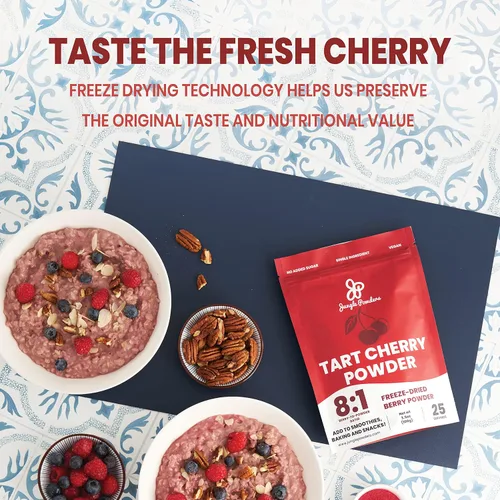 Vista 8 de Jungle Powders Paquete de polvo de fruta de cereza silvestre y arándano agrio, 100% natural, sin OMG, extracto vegano para hornear, saborizar