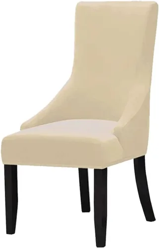 Vista 12 de Juego de 1 fundas elásticas para silla con respaldo de ala, protector reutilizable para silla de brazo, protector lavable para silla de comedor